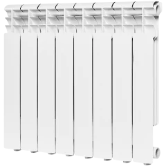 Радиатор алюминиевый ROMMER Profi 500 8 секции (AL500-80-80-100) (RAL9016), RAL-1210-050008