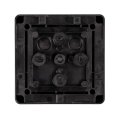 Коробка распределительная Ридан M BOX, 110х110х67 мм, IP66/IP67, черная, 21RT0929R