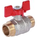 Кран шаровой ROMMER 3/4 НР/НР, ручка бабочка, RBV-0007-0410220