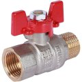 Кран шаровой ROMMER 1/2 ВН/НР, ручка бабочка, RBV-0004-0210215